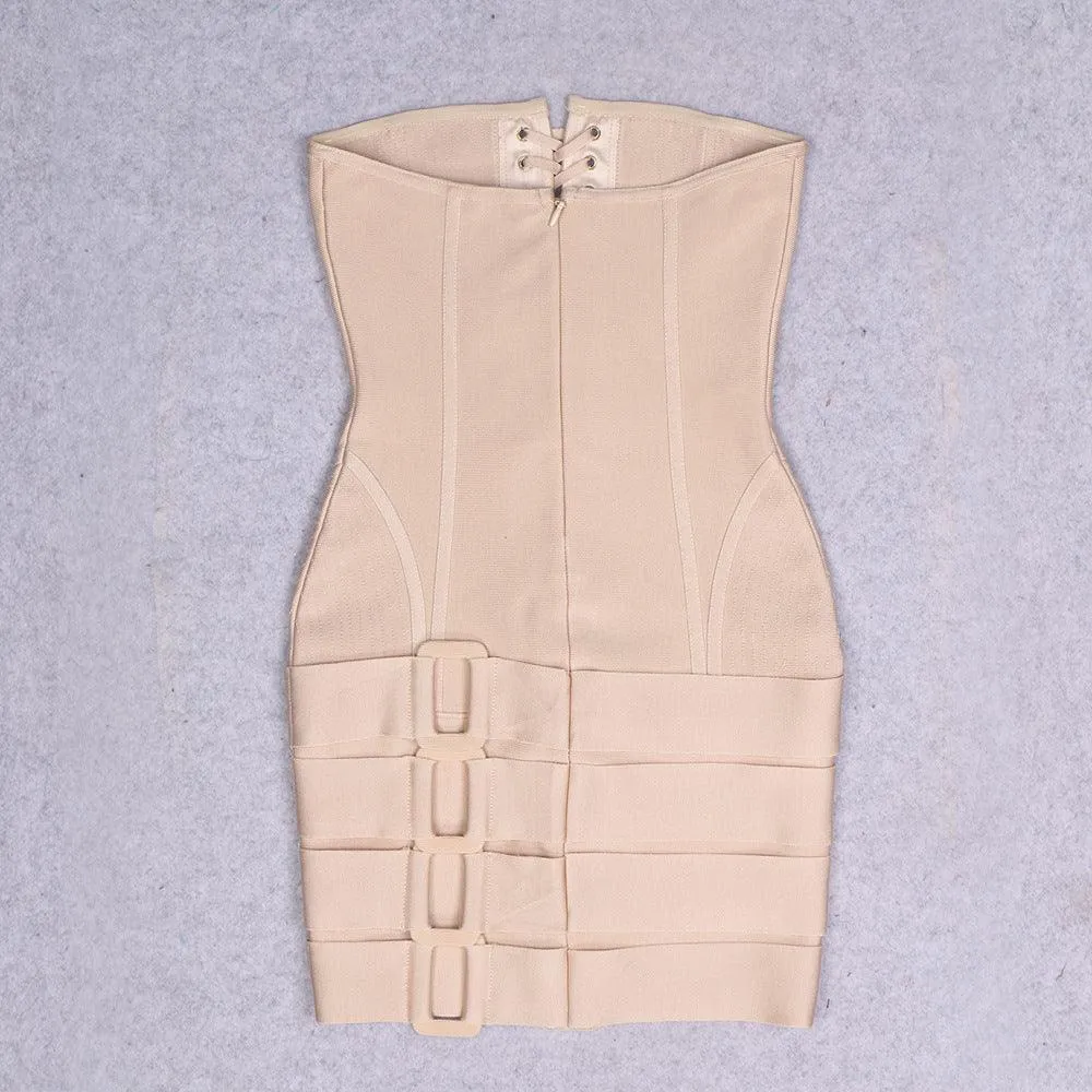 American tube top strap hip bandage dress