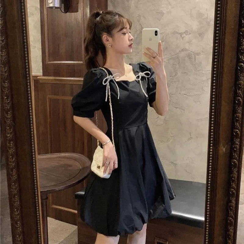 Korean Sweet A-LINE Mini Dress