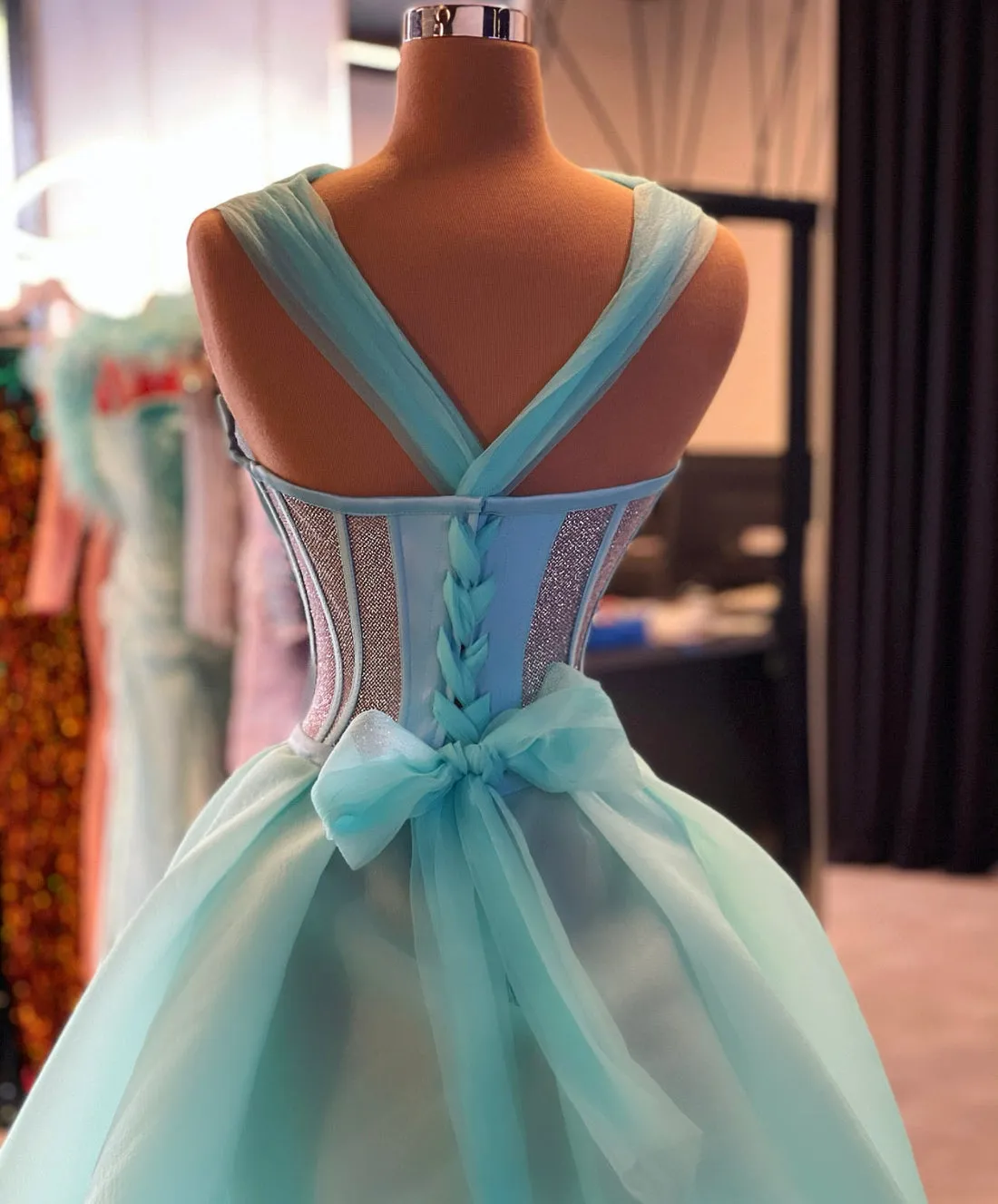 Mckenna Beautiful Blue Evening Dress