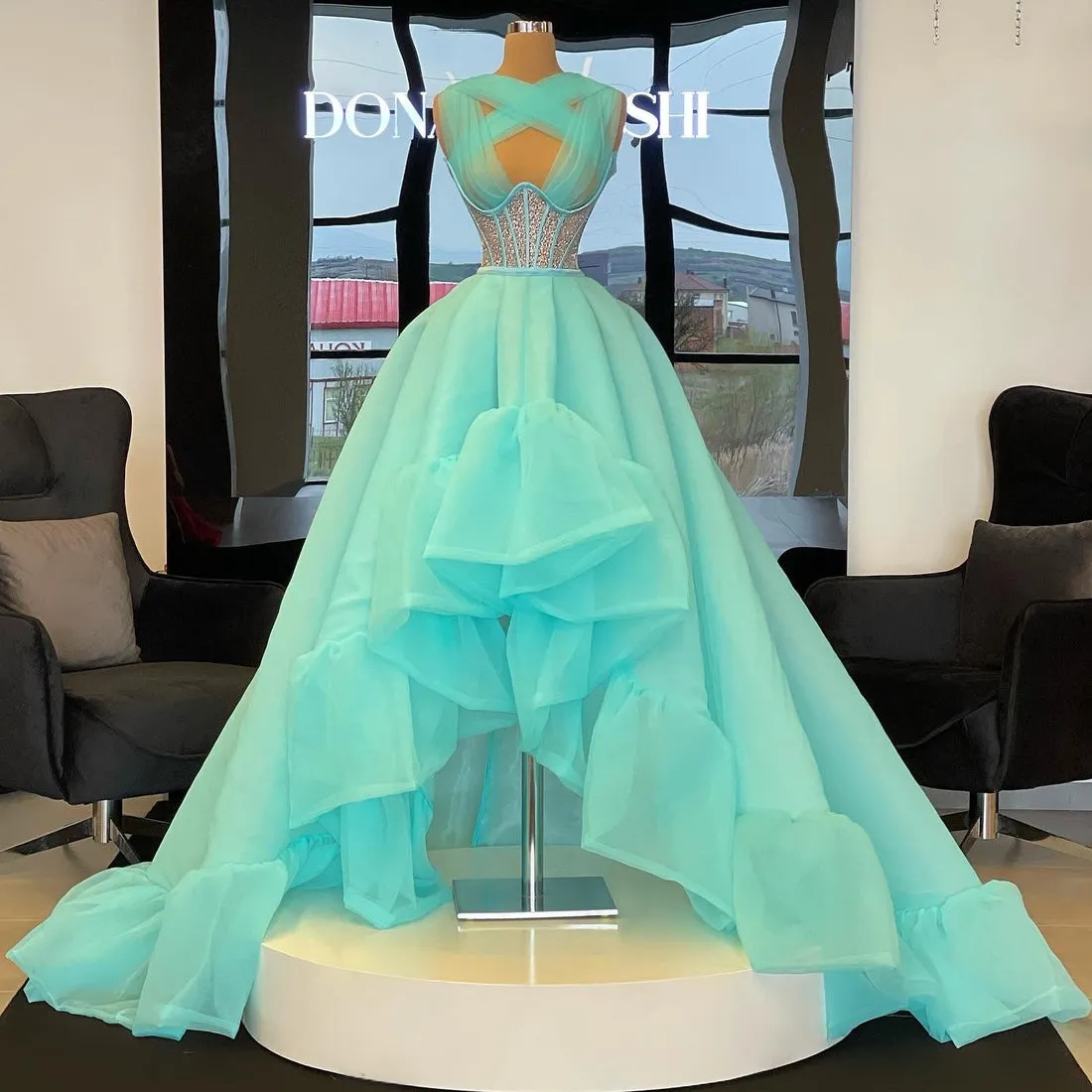 Mckenna Beautiful Blue Evening Dress