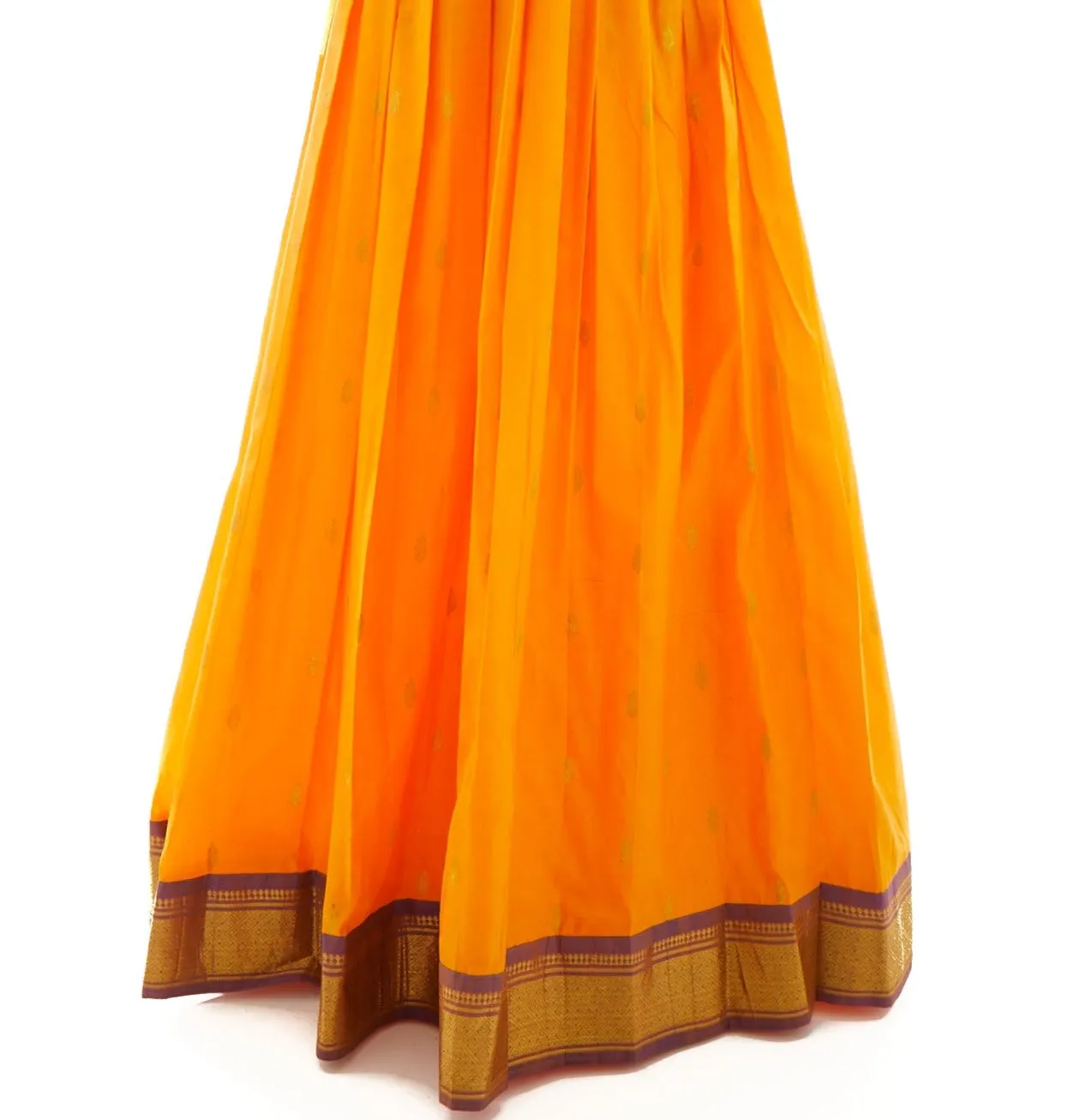 Mustard Pure Silk Traditional Gown