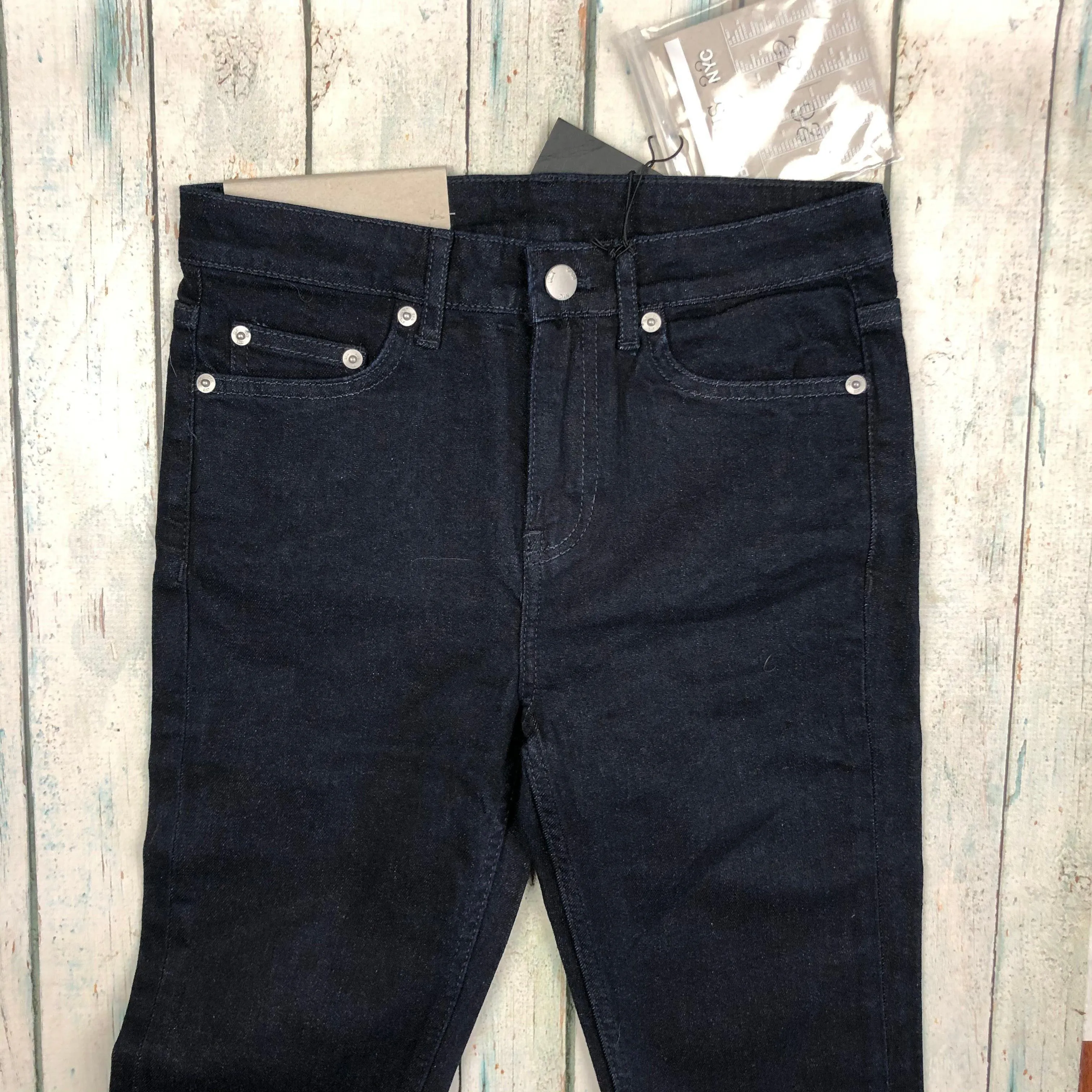 NWT -BLK DNM NYC 'Jeans 22' Dark Indigo Mid Rise Skinny Jeans  - Size 26/32