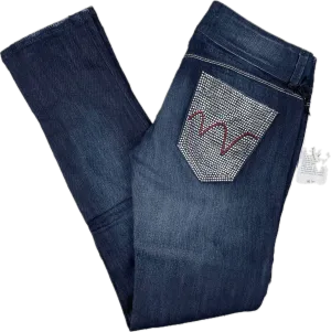 NWT- Italian MET "Angel" Crystal Pocket Skinny Jeans- Size 29