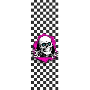 Powell Peralta 9" x 33" Ripper Checker White Skateboard Grip Tape 1pc